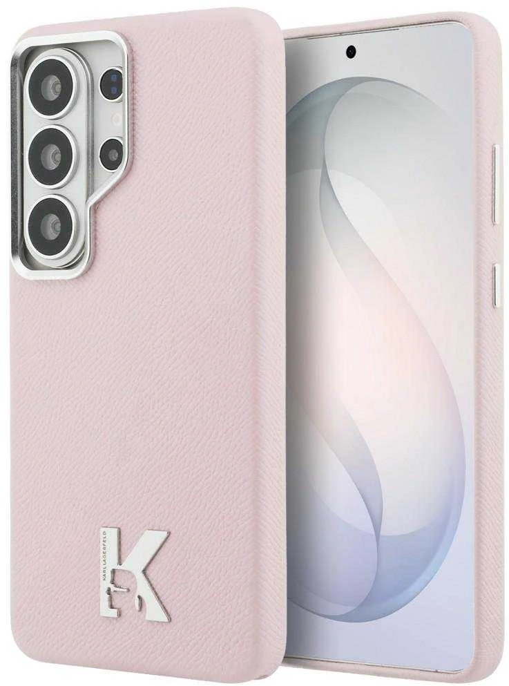 Telefono dėklas MagSafe Galaxy S26 Ultra, rožinis Karl Lagerfeld
