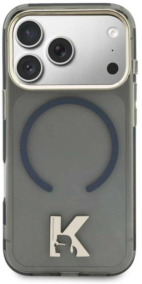 Karl Lagerfeld IML K galvos logotipo „MagSafe“ dėklas, skirtas iPhone 17 - Juodas