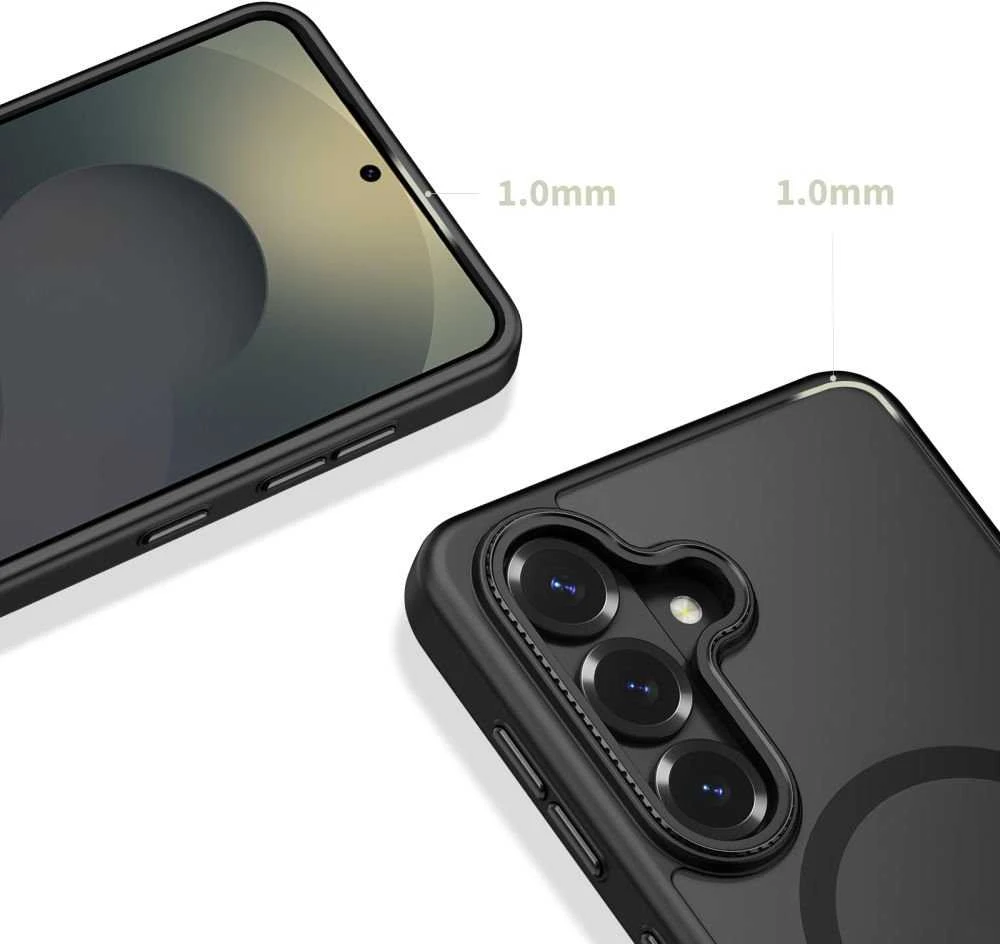 Dėklas Tech-Protect MagCam MagSafe Samsung Galaxy S26+ Plus Matte juodos spalvos