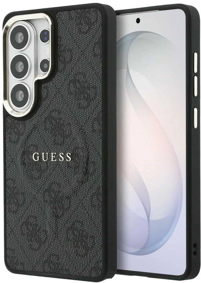 Guess PU Leather 4G Gold Frame Magnetic dėklas skirtas Samsung Galaxy S26 Ultra juodos spalvos
