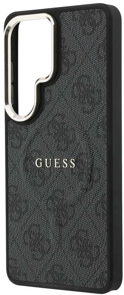 Guess PU Leather 4G Gold Frame Magnetic dėklas skirtas Samsung Galaxy S26 Ultra juodos spalvos