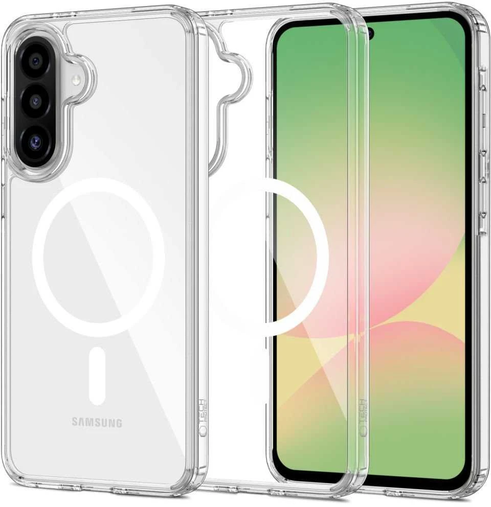 „Tech-Protect FlexAir Hybrid MagSafe“ dėklas „Samsung Galaxy A36 / A56 / A37 5G“, skaidrus