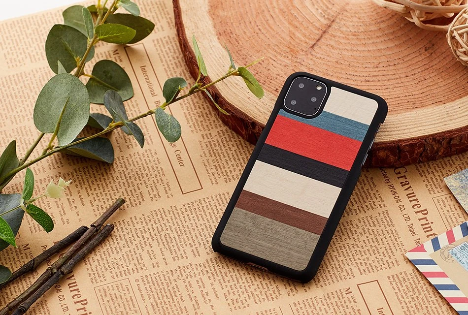 Telefono dėklas MAN&WOOD iPhone 11 Pro, juodas