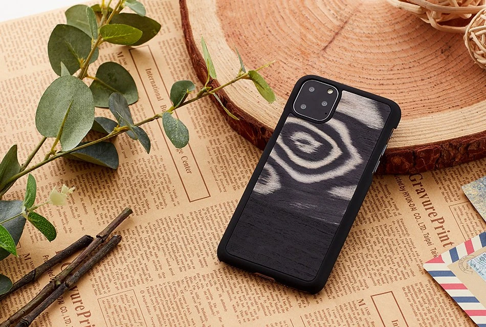 Telefono dėklas MAN&WOOD iPhone 11 Pro, leopard juodas