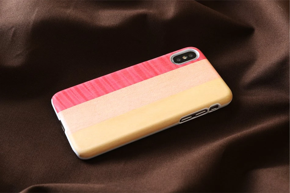 Telefono dėklas MAN&WOOD iPhone X/XS, rožinis