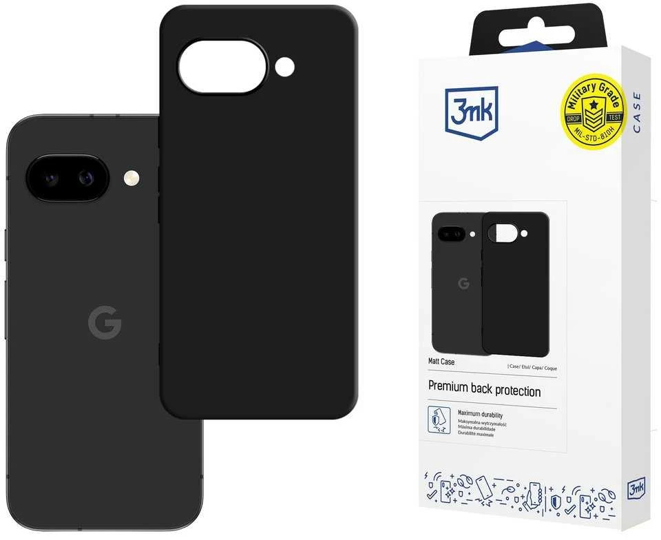 3Mk apsauginis matinis dėklas „Google Pixel 10A“ - Juodas