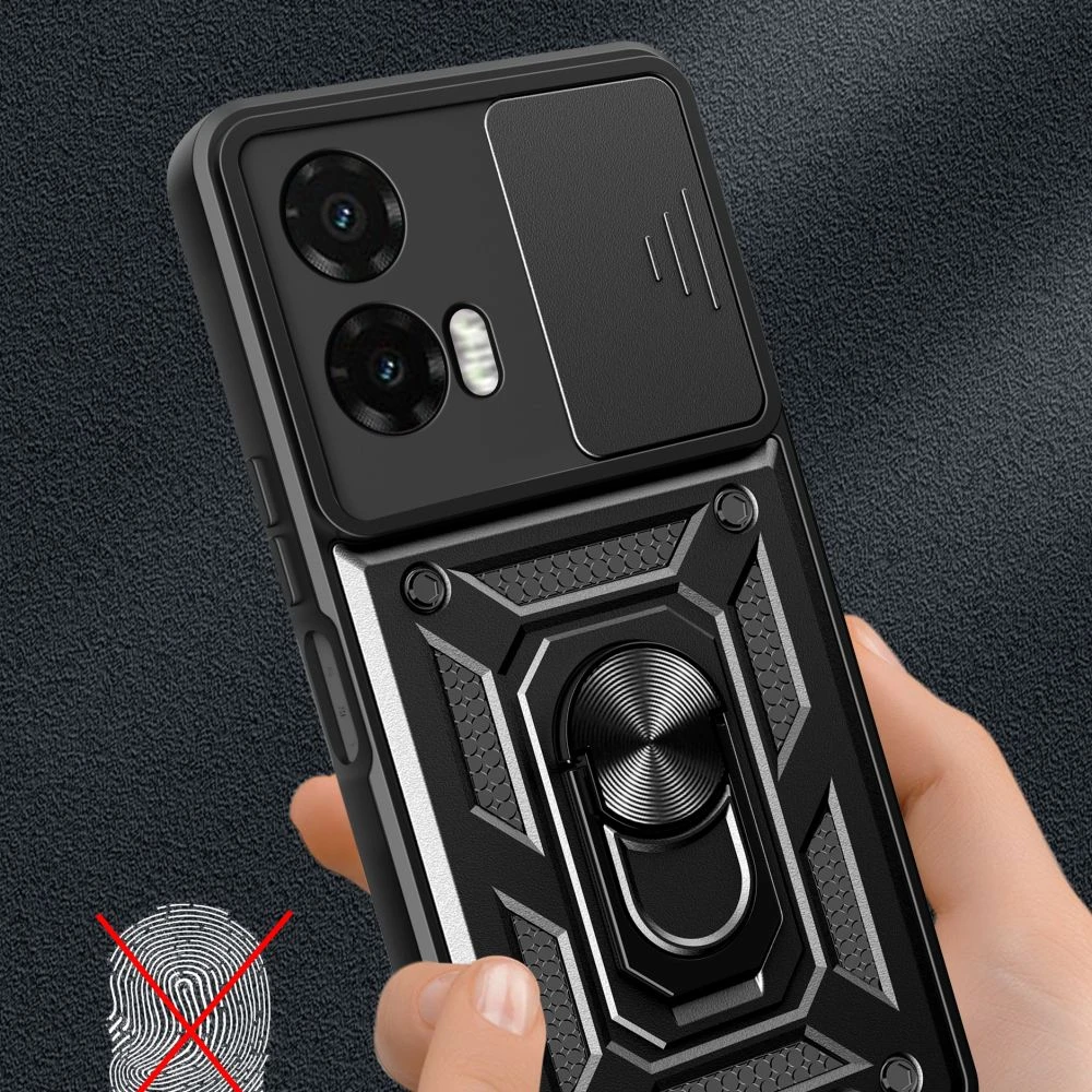 Motorola Moto G35 5G Tech-Protect Camshield Pro dėklas jūsų telefonui juodos spalvos