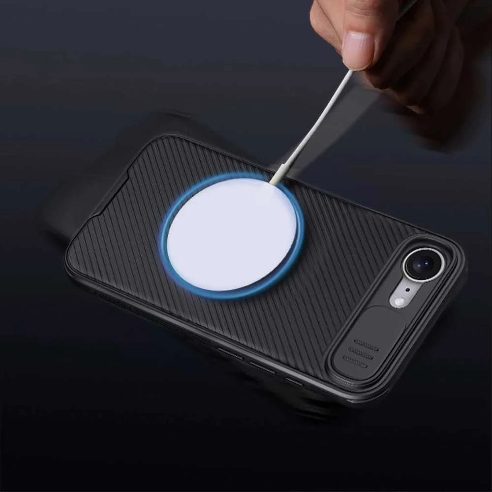 Nillkin CamShield Pro Magnetic Apple iPhone 16e – dėklas telefonui juodos spalvos