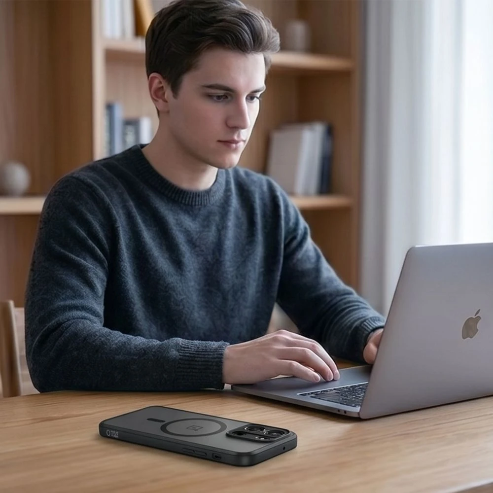 Dėklas TECH-PROTECT MAGMAT MAGSAFE ONEPLUS NORD 6 MATINIS Juodas
