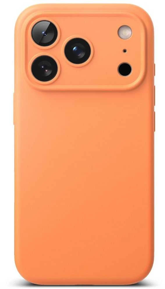 „Ringke iPhone 17 Pro Max“ silikoninis magnetinis dėklas, mandarinų spalvos