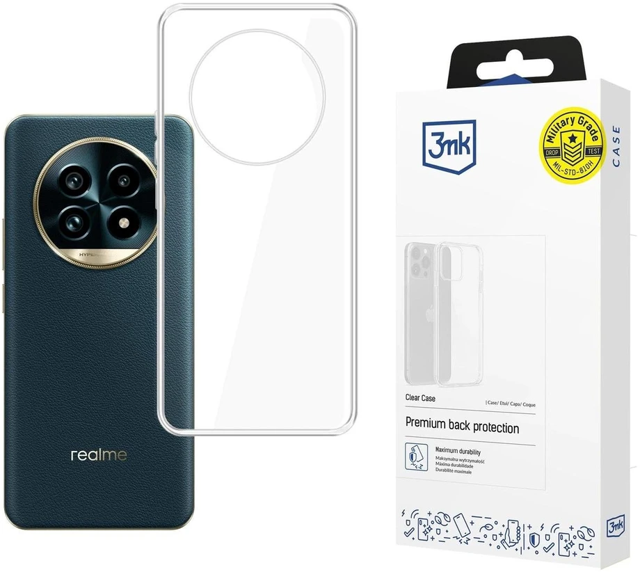 3mk skaidrus dėklas, skirtas Realme 13 Pro+ 5G / Realme 13 Pro 5G – skaidrus
