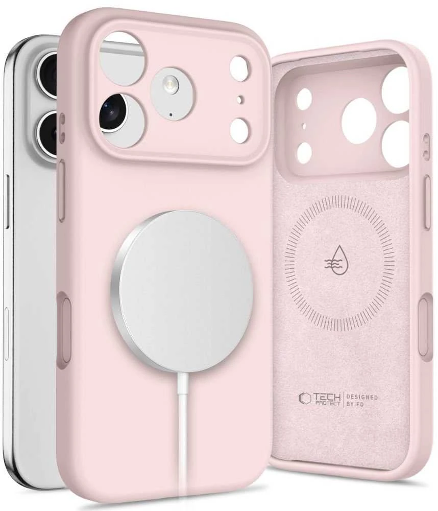 Dėklas Tech-Protect Silicone MagSafe Case for iPhone 17 Pro - Rožinė