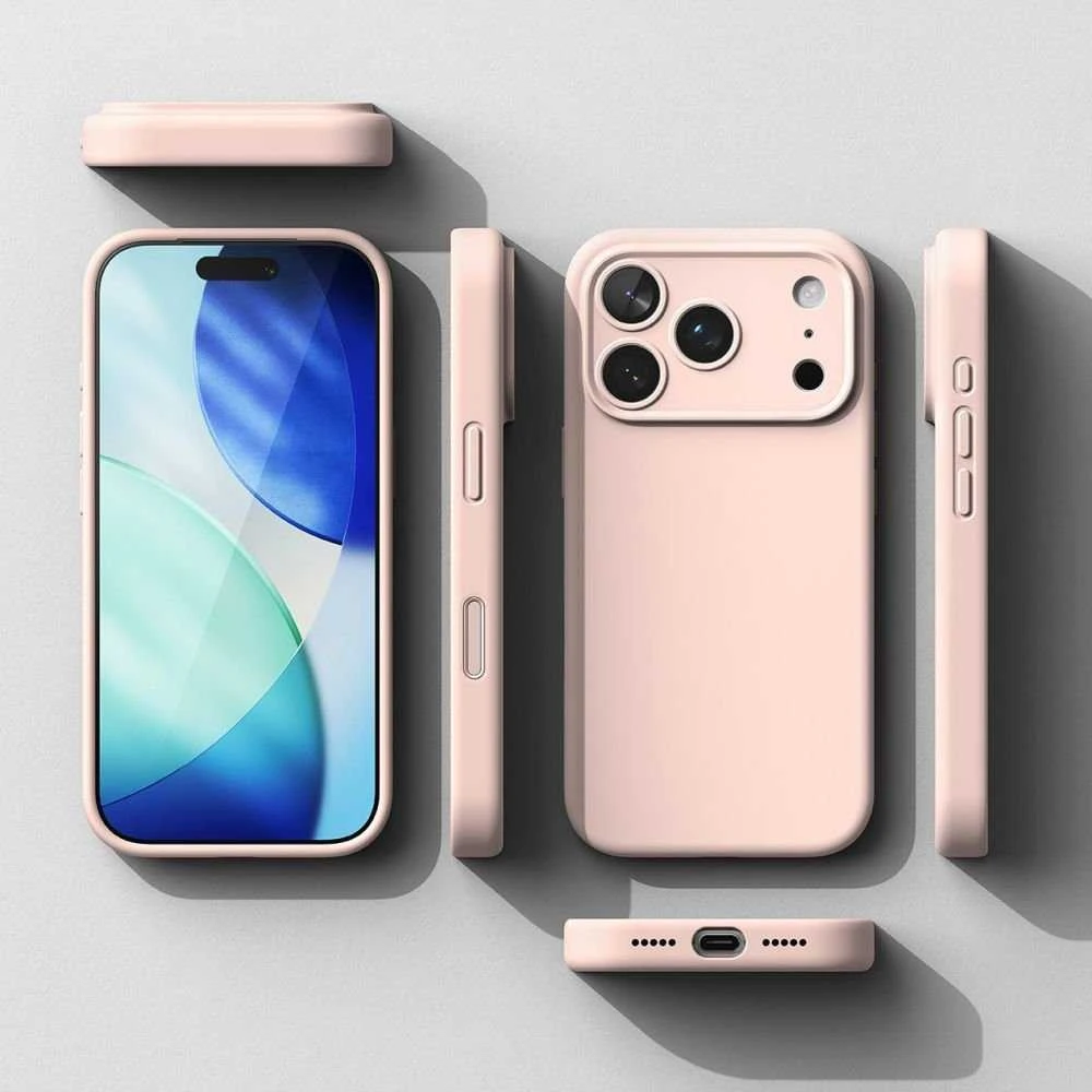Dėklas Ringke iPhone 17 Pro Max Case Silicone Magnetic Rožinė Sand