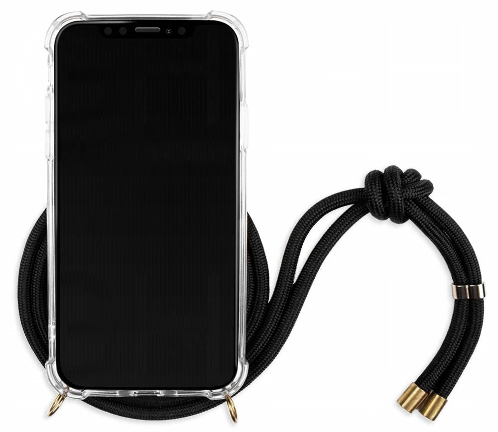 Lookabe Telefono dėklas su dirželiu iPhone X/Xs, auksinės ir juodos spalvos