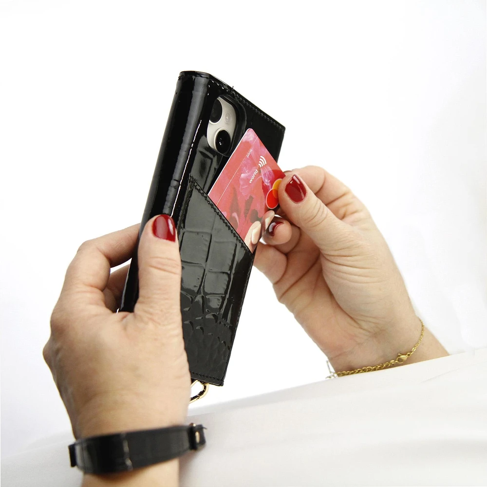 Telefono dėklas su grandinėle moterims MiaMore PHONE CASE L1782-2 (IPHONE 12 PRO)