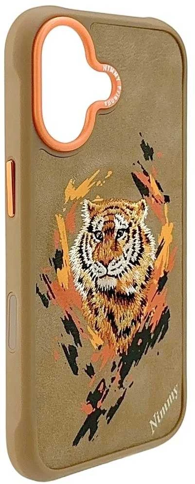 „Nimmy Tiger MagSafe“ dėklas, skirtas „iPhone 17“ – šviesiai rudas
