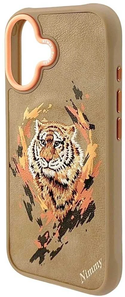 „Nimmy Tiger MagSafe“ dėklas, skirtas „iPhone 17“ – šviesiai rudas