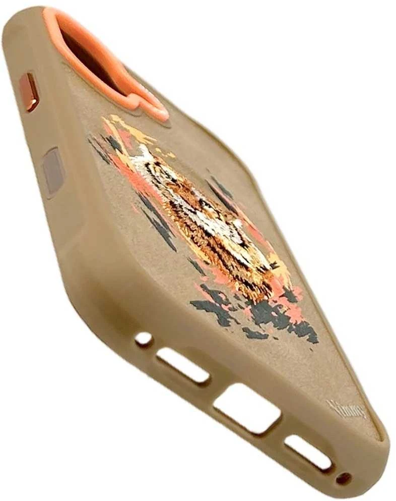 „Nimmy Tiger MagSafe“ dėklas, skirtas „iPhone 17“ – šviesiai rudas