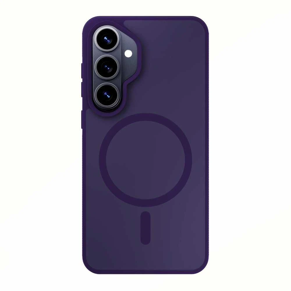Telefono dėklas suderinamas su MagSafe, violetinės spalvos 3mk Smoke MagCase