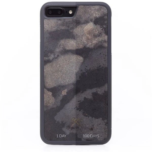 Dėklas Woodcessories Stone Collection EcoCase iPhone 7/8+ granitinis pilka sto006