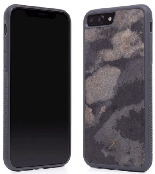 Dėklas Woodcessories Stone Collection EcoCase iPhone 7/8+ granitinis pilka sto006