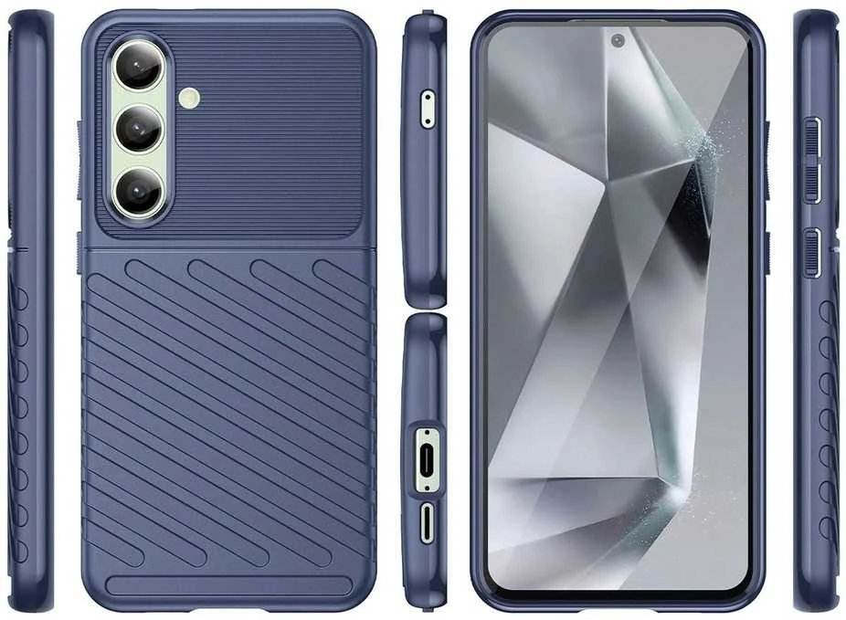 Hurtel Thunder Case Samsung Galaxy S24 FE dėklas telefonui mėlynos spalvos