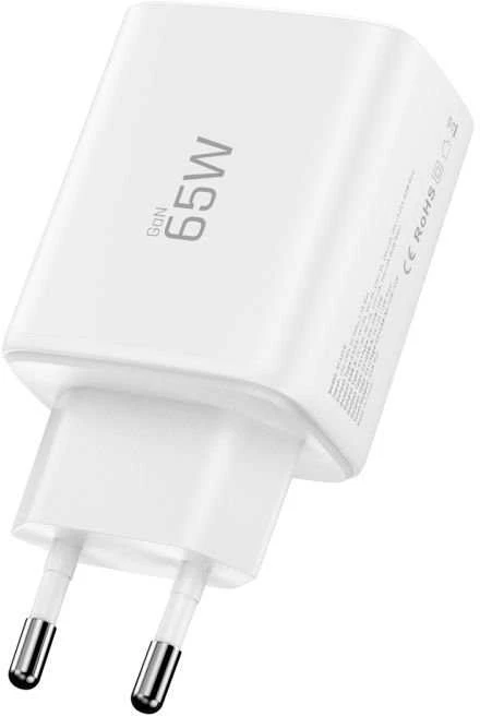 Tech-Protect NCA65W-GAN 3 prievadų tinklo įkroviklis PD 65W / QC3.0 Baltas