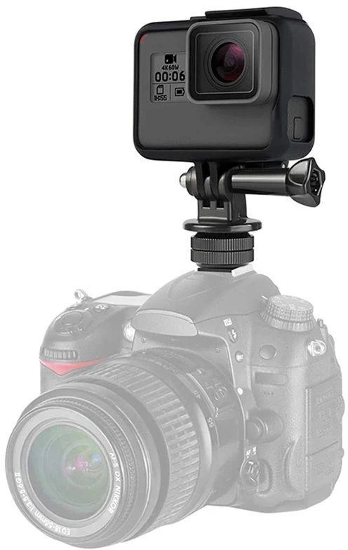 Hurtel Phone/Sports Camera Holder su adapteriu – Juodas