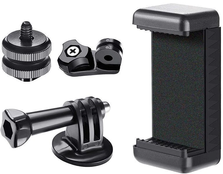 Hurtel Phone/Sports Camera Holder su adapteriu – Juodas