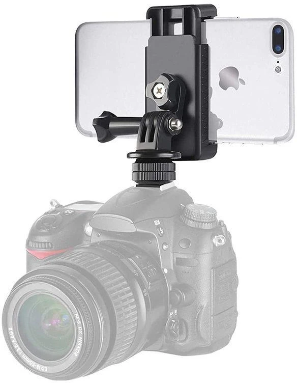 Hurtel Phone/Sports Camera Holder su adapteriu – Juodas