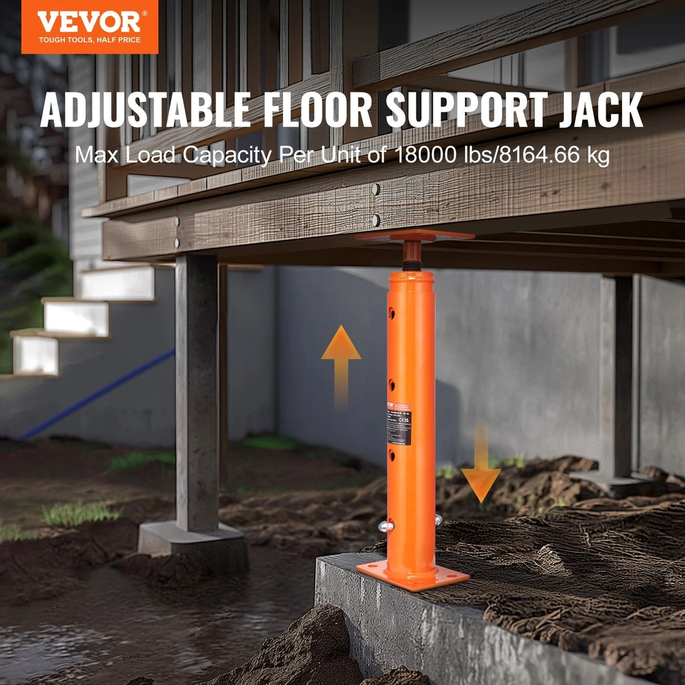 VEVOR Reguliuojamas grindų kėlimo stulpas 48-91 cm