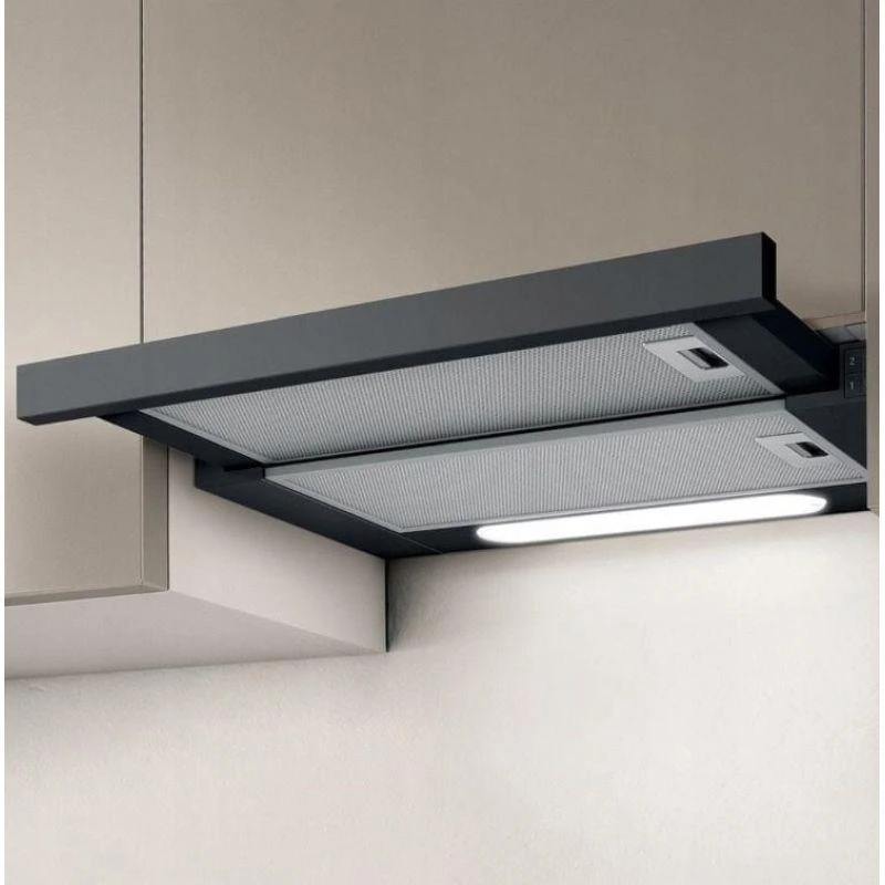 Įmontuojamas gartraukis Elica ELITE 14 LUX BL/A/60, juodas