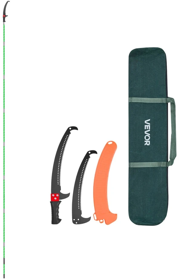 VEVOR Rankinis teleskopinis medžių genėtuvas 118-809 cm plieno ašmuo
