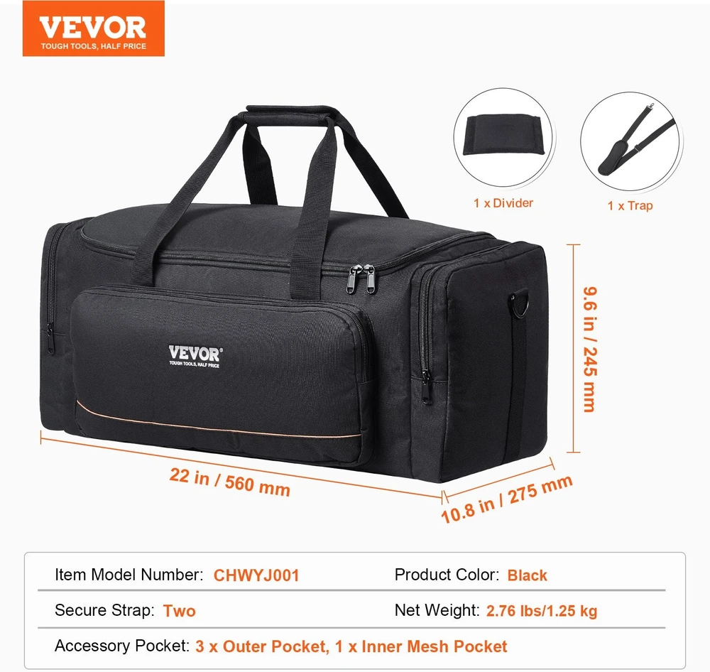 VEVOR 560 mm teleskopo dėklas su smūgiavimu