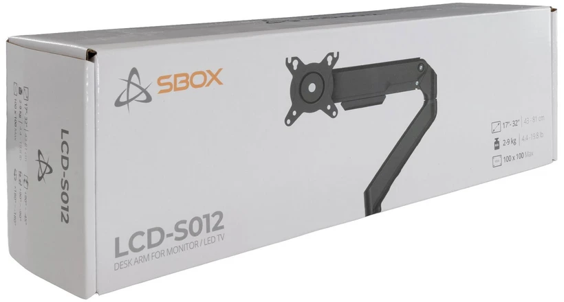 Televizoriaus laikiklis Sbox LCD-S012-3 17–32 col., 2–9kg, 100 × 100