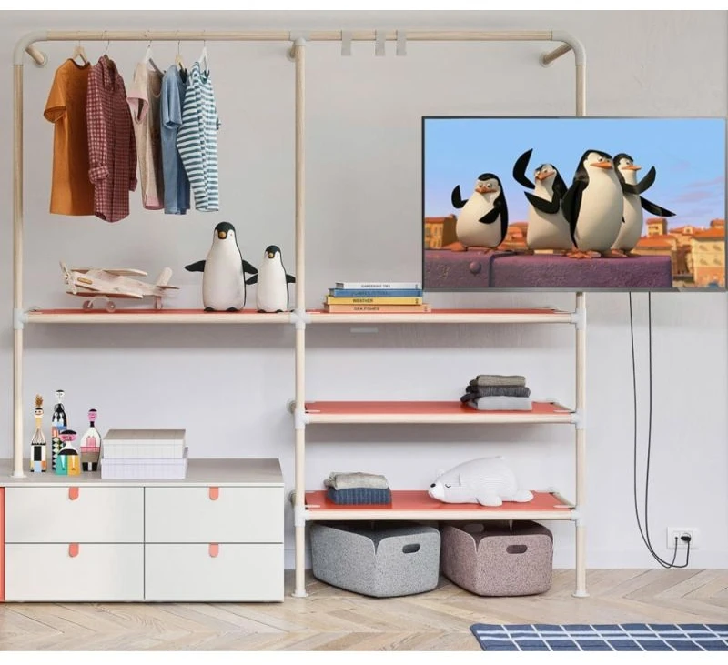 Techly ICALCD100BK monitoriaus laikiklis arba stovas Juoda