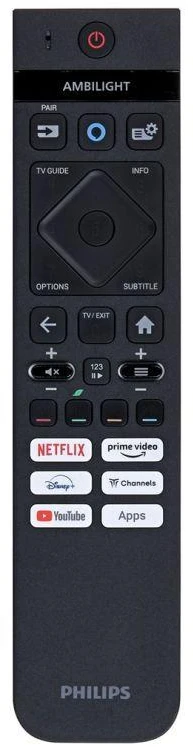 Projektorius Televizorius Philips 55PUS8510/12 QLED 55" 4K Ultra HD, Titan OS, Dolby Atmos, DVB-T2, juodos spalvos