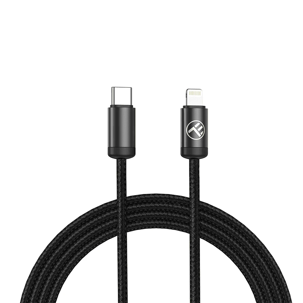 Tellur Minimalist USB-C į Lightning kabelis, 3A, 1 m, juodas