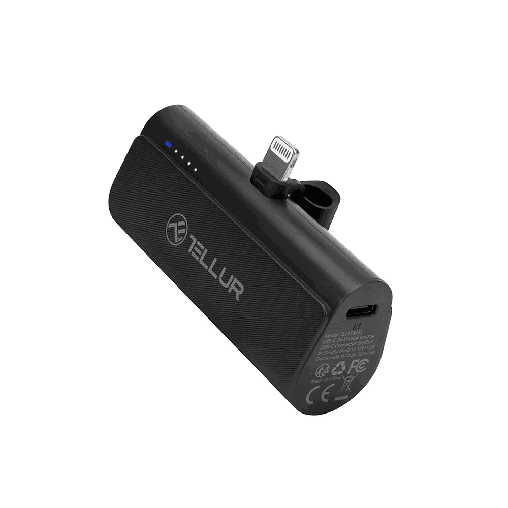 Tellur PD203 Powerbank 5000mAh juodas