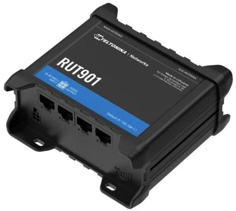Teltonika | LTE CAT 4 Maršrutizatorius | RUT901 | 802.11n | 10/100 Mbit/s | Ethernet LAN (RJ-45) jungtys 4 | Mesh Support No | MU-MiMO No | 4G