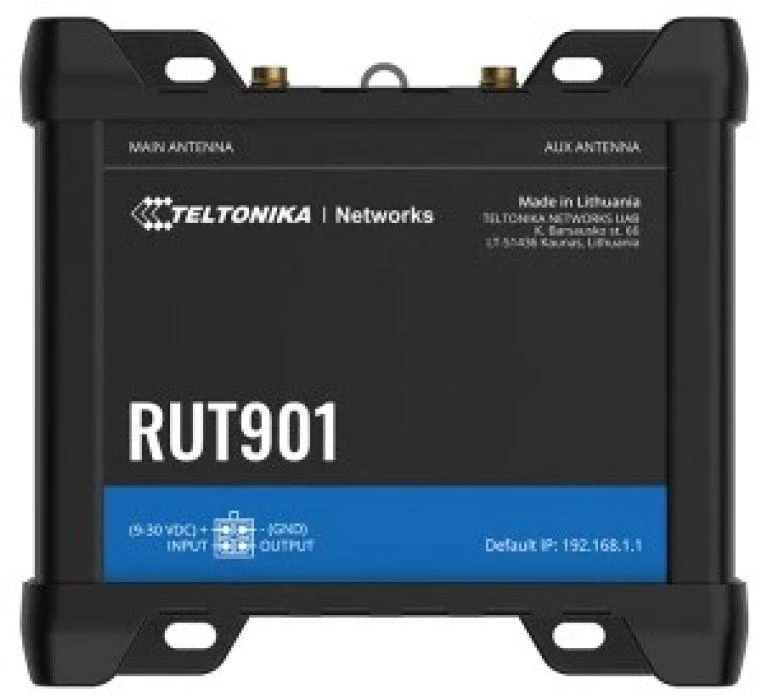 Teltonika | LTE CAT 4 Maršrutizatorius | RUT901 | 802.11n | 10/100 Mbit/s | Ethernet LAN (RJ-45) jungtys 4 | Mesh Support No | MU-MiMO No | 4G