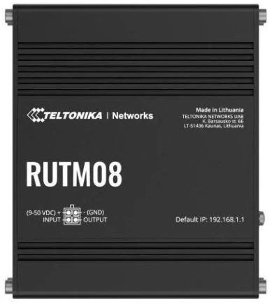 Teltonika RUTM08 Gigabit Ethernet maršrutizatorius, juodas