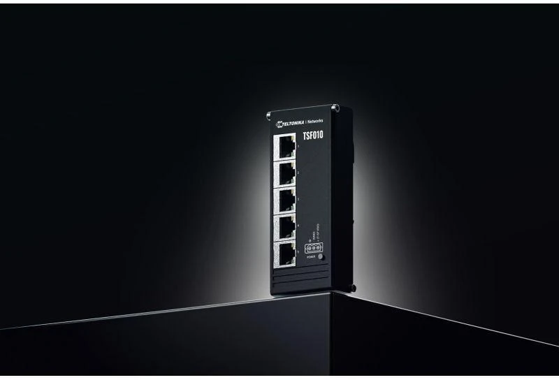 Ausinės Teltonika TSF010 | Jungiklis | 5x RJ45 100Mb/s, IP30