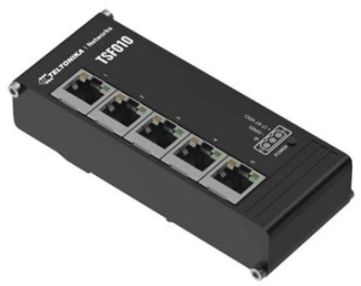 Ausinės Teltonika TSF010 | Jungiklis | 5x RJ45 100Mb/s, IP30