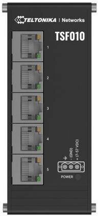 Ausinės Teltonika TSF010 | Jungiklis | 5x RJ45 100Mb/s, IP30