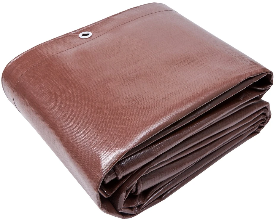 Vevor Polietileno brezentas 366x1220 cm rudas