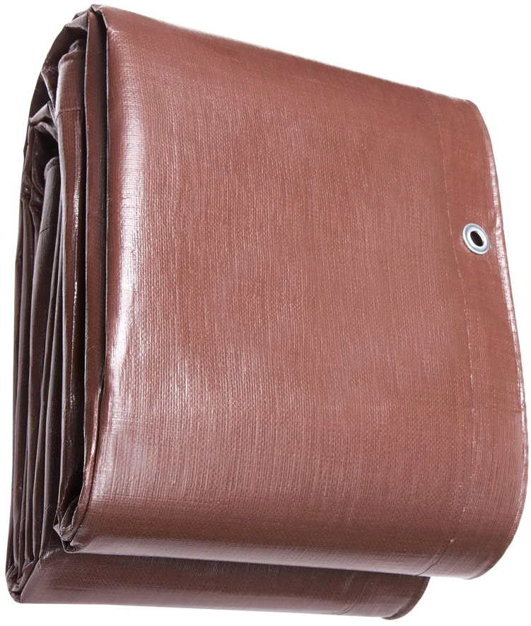 Vevor Polietileno brezentas 366x1220 cm rudas