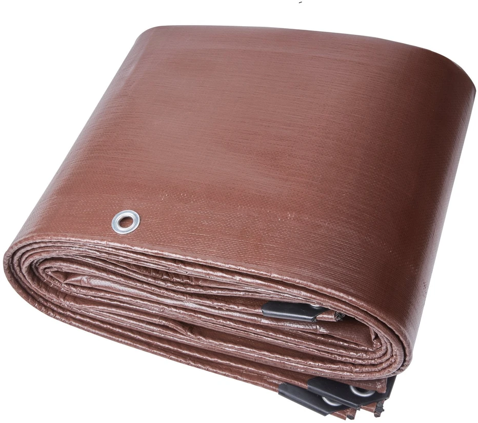 Vevor Polietileno brezentas 366x1220 cm rudas