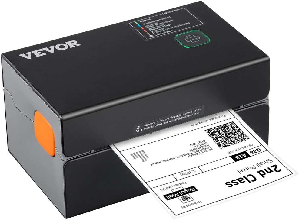 VEVOR Terminis etikečių spausdintuvas 300 dpi 4x6 pakuotėms