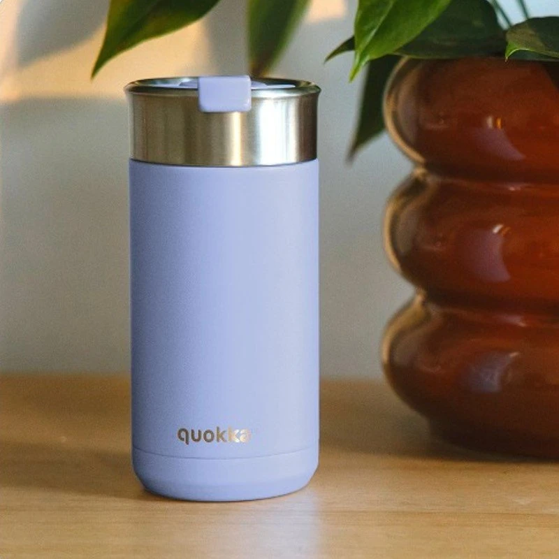 Gertuvė Terminis puodelis iš nerūdijančio plieno Quokka Boost, 400 ml, mėlynas